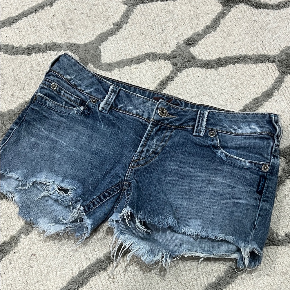 Silver Jeans Distressed Denim Shorts